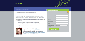 Vocus webinar influence marketing