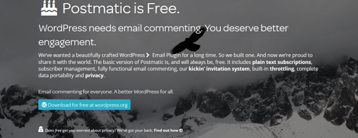 Postmatic free